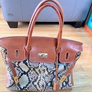 Aleda for Bloomingdales genuine leather bag